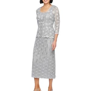 R & M Richards Lace Jacket Dress